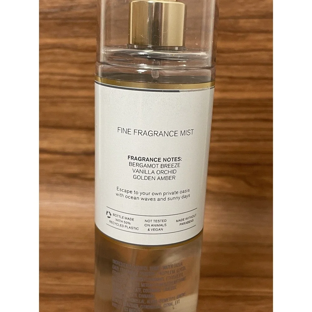 Bath & Body Works GOLDEN OCEAN PEARL Fine Fragrance Mist Body Spray 8 oz
